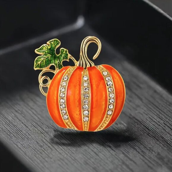 🍏50% OFF/3+...Pumpkin Brooch - Picture 1 of 10
